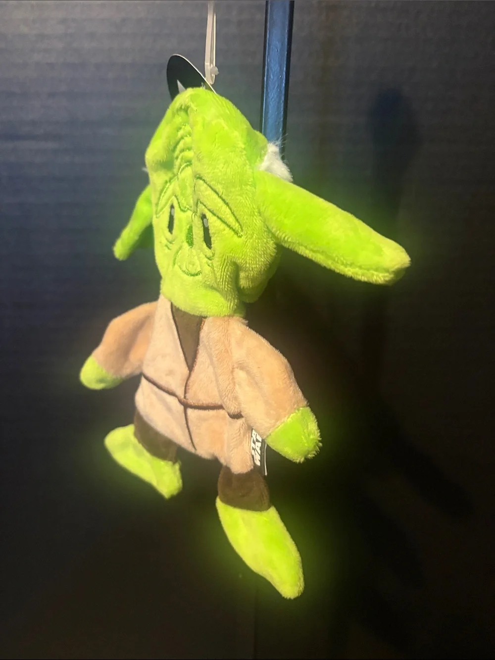 Star Wars Yoda 7 1/2 inch Dog Toy  - Bright Green and Tan